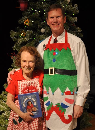 In honor of the Marjorie Johnson story in the Stib today, here's my picture with Marjorie when she was a spry 93 years old.