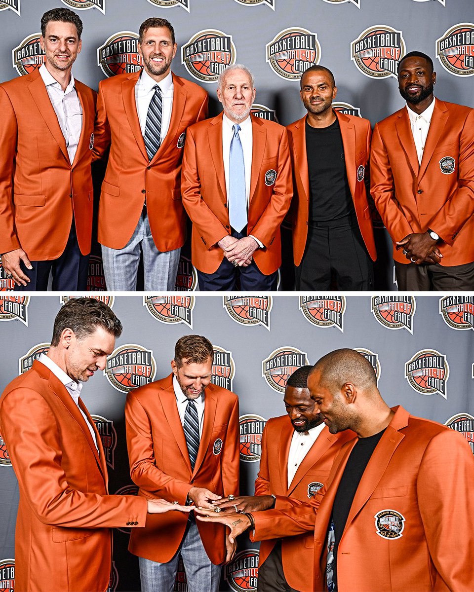 espn's tweet image. This @Hoophall class is legendary 🤩😮‍💨