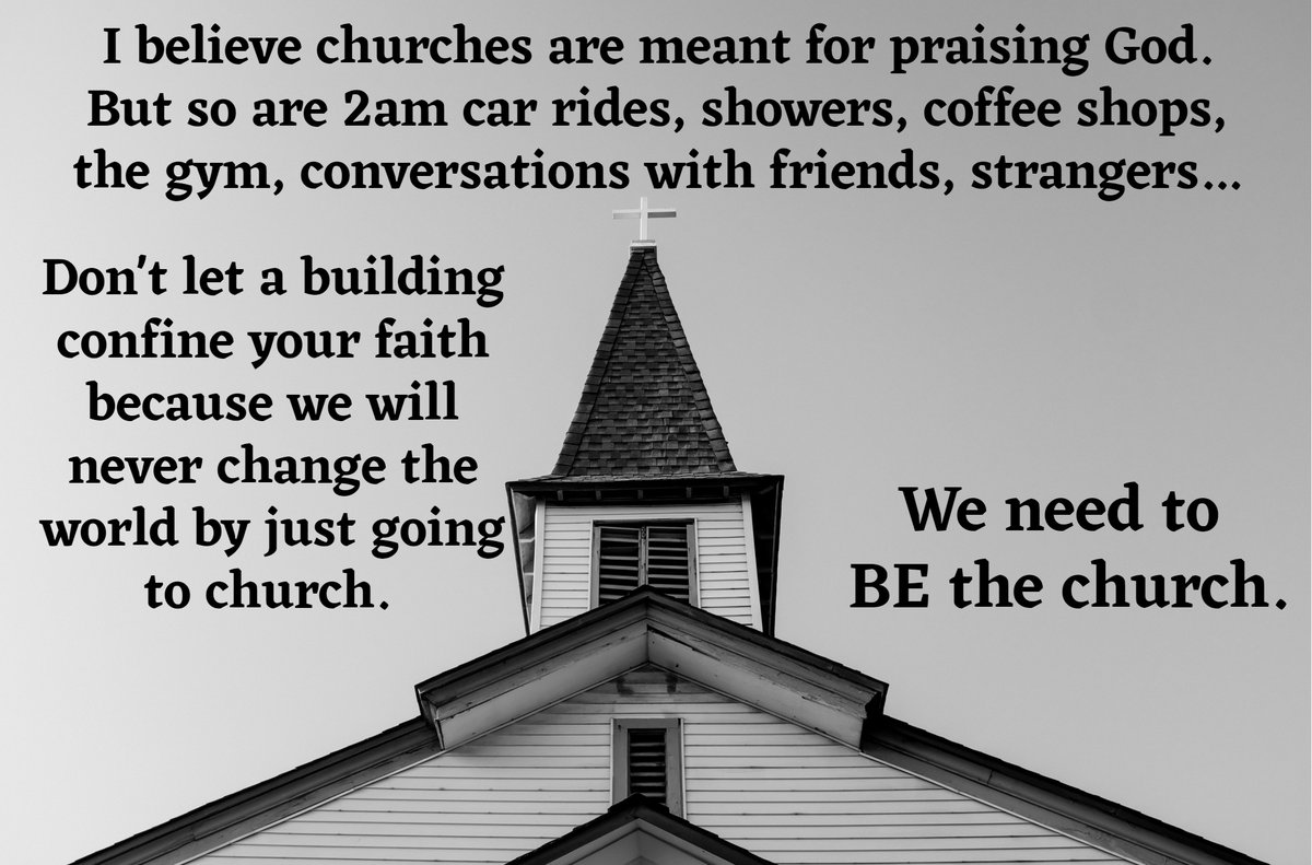 FCAEnduranceOKC's tweet photo. Don't let a building confine your faith. Be the church. https://t.co/o6Witt2WVj