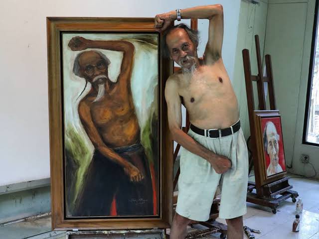 bukuakik's tweet photo. Rest in peace, pak Djoko Pekik 🌹💐 https://t.co/a519QXdsgO