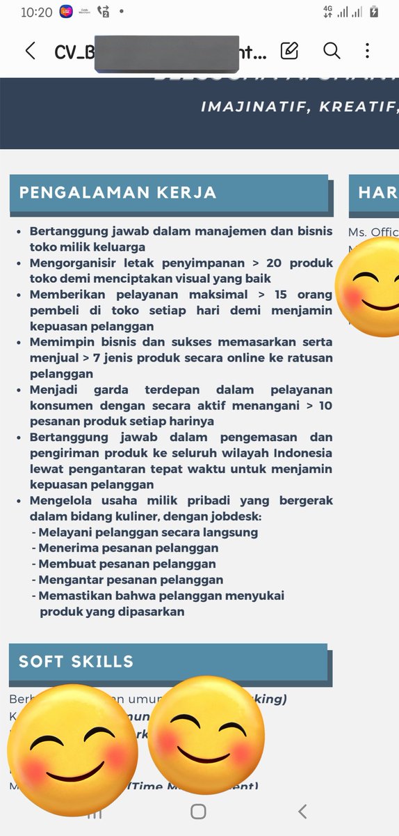 blesschaurias's tweet photo. @worksfess Coba deh nonton VT ka Vina di Tiktok (@.vmuliana), ka Vina ngasih tau tata penulisan/penyampaian kalimat agar lebih rapih &amp; mudah dipahami saat ditulis di CV kita. Semoga membantu😉 https://t.co/qY2zaZLmyo