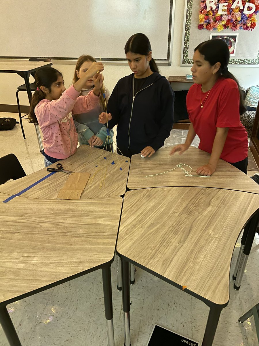 6th grade ELA learned through error and had a growth mindset to build marshmallow towers for our first #FunFriday. Today’s winner was 25”! I can’t wait to see this group of leopards grow in my classroom this year! #LeavingaLeopardPrint <a href="/LakeviewMS/">Lakeview MS</a>