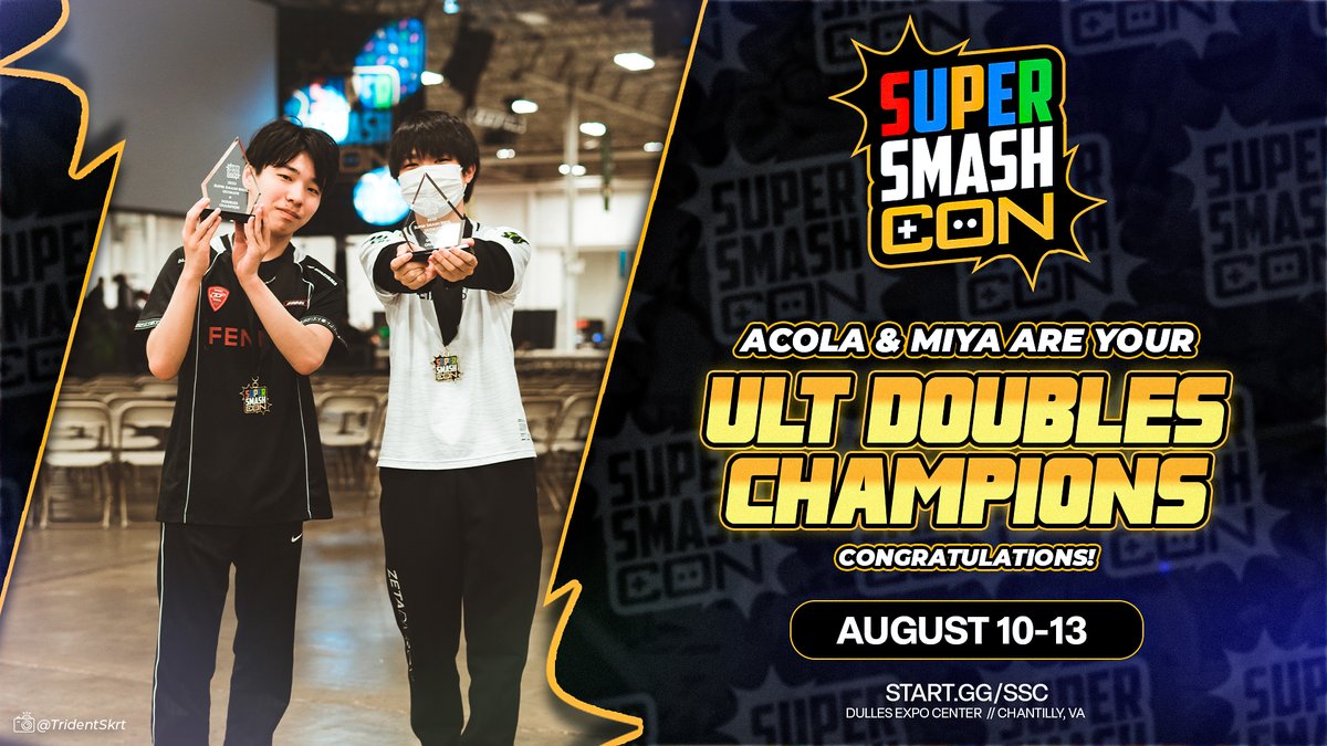 Congratulations to our Ultimate Doubles Winners, @acola_Lui and ...