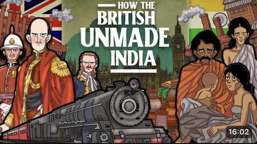 A great video about how the British ruined the Indian economy and sucked it dry. It shows how aware the British were of the harm they were doing to India, and how they simply didn't care! More that that - they were proud of it!

youtu.be/gizQxNZIGM4

#History #BritishIndia