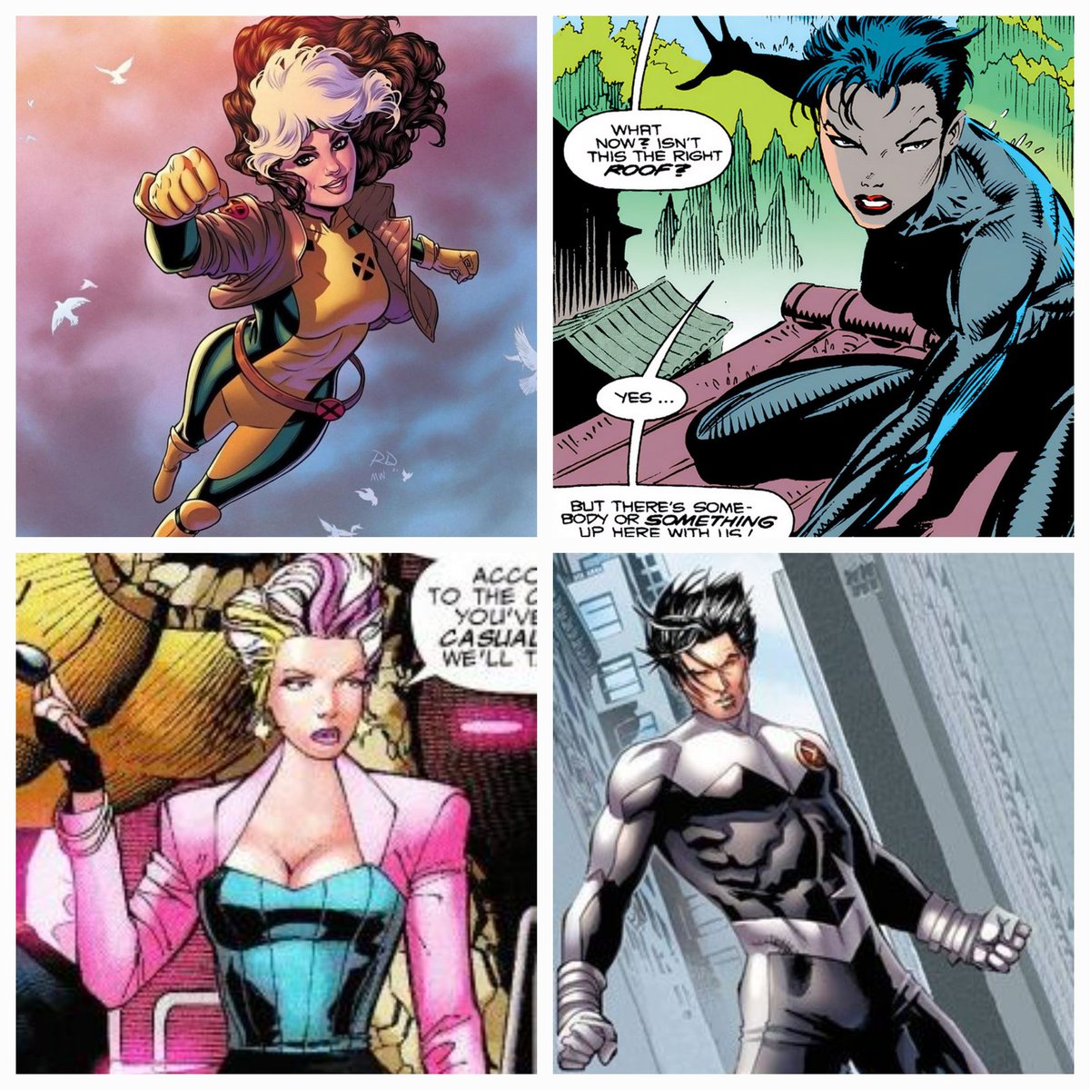 IMissTheRaines's tweet photo. UMMM... I'M SO HERE FOR MY TEAM!
R- Rogue
Y- Yukio
A- Ariel (of the Coconut Grove)
N- Northstar https://t.co/j35iJuHNyb