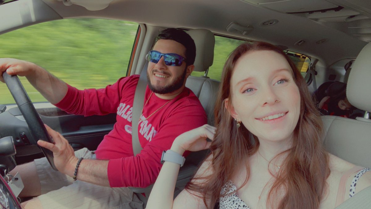 JustifiablyJenn's tweet photo. my high school sweetheart 🥹 married this march- coming up on 7 years together with 2 kids. he’s the only person who knows whether i want a dr pepper or coffee. he fills my water bottle with just the right amount of ice and always asks to help dye the back of my hair. my 5ever💛 https://t.co/yR5pGJvCkn
