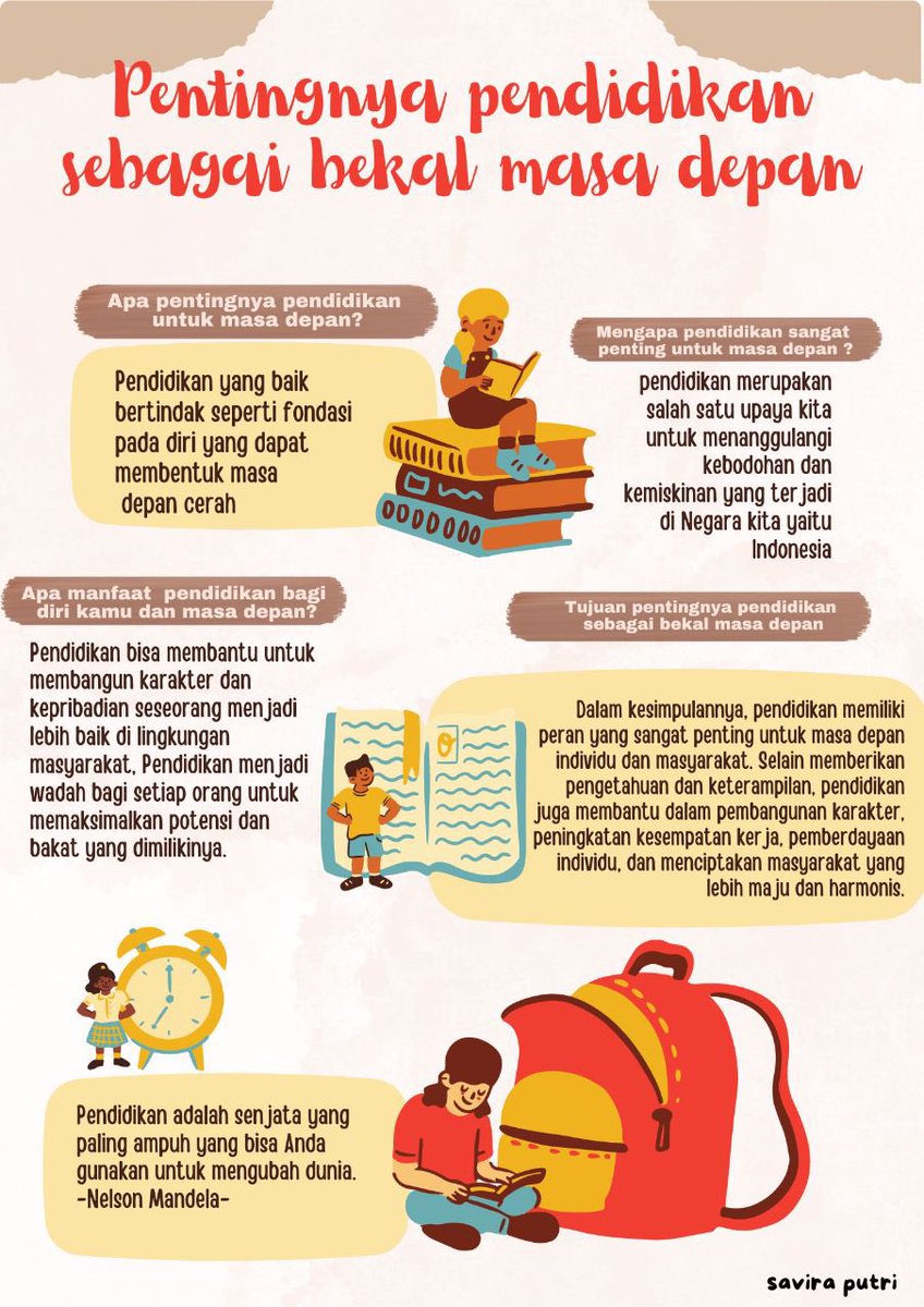 Saviraptrn's tweet photo. [SOCIAL CAMPAIGN]

saya savira putri naratosa, dari FIPP jurusan teknologi pendidikan dan kelompok Thomas Jefferson.

Apasih pentingnya pendidikan sebagai bekal masa depan? 

#Pkkmbfippunnes2023
#fippinspiratif
#RevolusiBelajar
#Thomasjefferson
#PirataArganta https://t.co/ibOfjjC34I