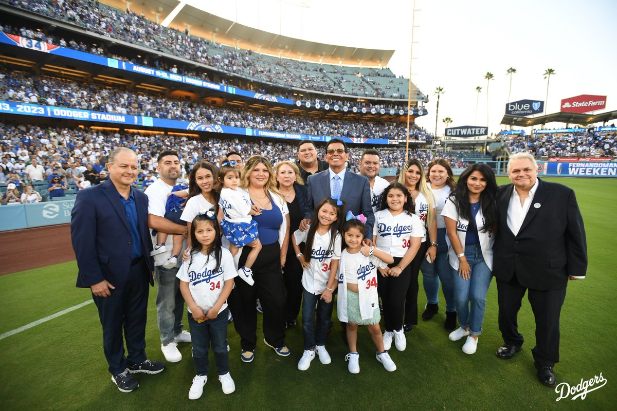 Dodgers's tweet photo. A night to remember for No. 34. https://t.co/z2NTu8Wepo
