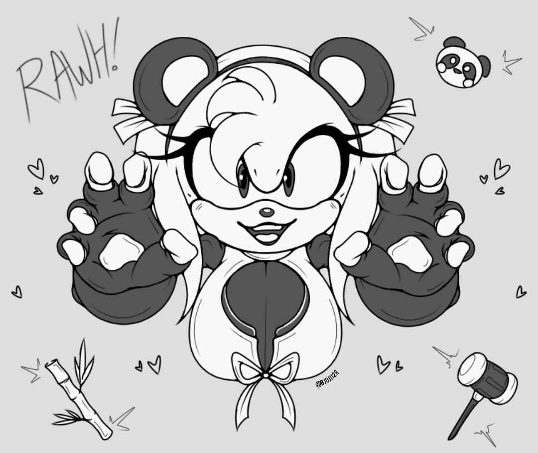 I love Panda #AmyRose
She looks REALLY cute 🐼

#SonicTheHedgehog #SonicDash