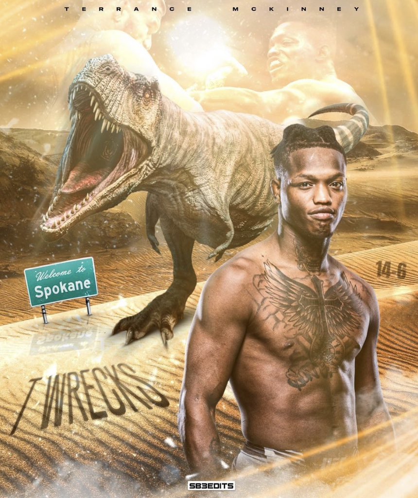 Trailblaze2top's tweet photo. Let’s go @twrecks155 
🦖 
#UFCFightNight https://t.co/KRNqu2dTHB