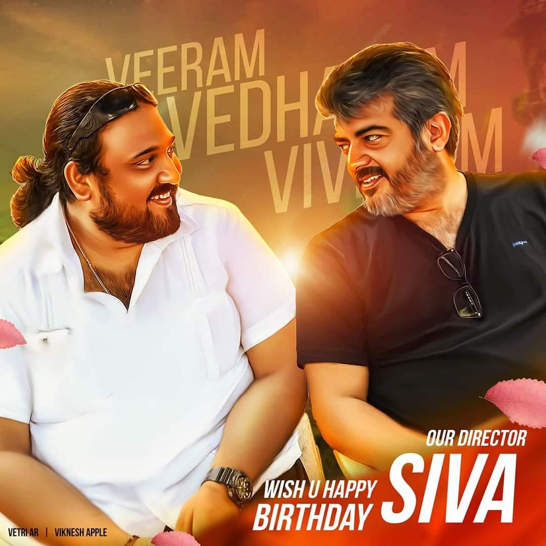 ThalaRameshc's tweet image. இனிய பிறந்தநாள்
வாழ்த்துக்கள்....❤
அண்ணா

@directorsiva
