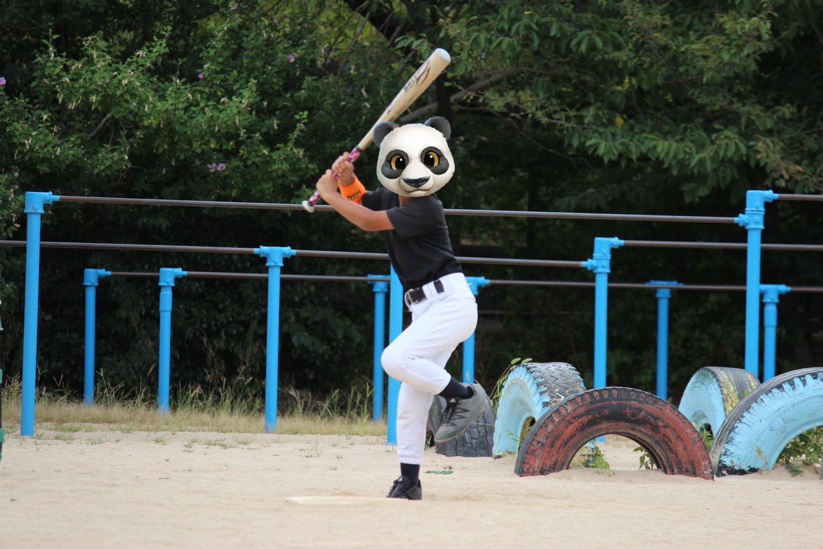 oseisei's tweet photo. 夏休みも、暑さに負けず元気に練習しています⚾️

リストバンドは、元日ハムの #杉谷拳士選手 からいただきました✨　打つぞー❣️
#少年野球　#小学校2年生 https://t.co/OV6lY2Srdn