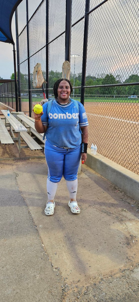 hunter_saniya's tweet photo. Alliance Open Nationals in Chatt.  Had some Great hits and Awesome defense. Got my  6th 💣of the Summer. End of Season Stats: Avg .342, OBP .391, RBI's- 35, Runs - 19, HR's - 6, Walks - 7
 #ThatHunterKid @wcsSHSsb @07Tennessee @CStateSoftball @TNStateSoftball @UNASoftball https://t.co/g86gmhT1Sv