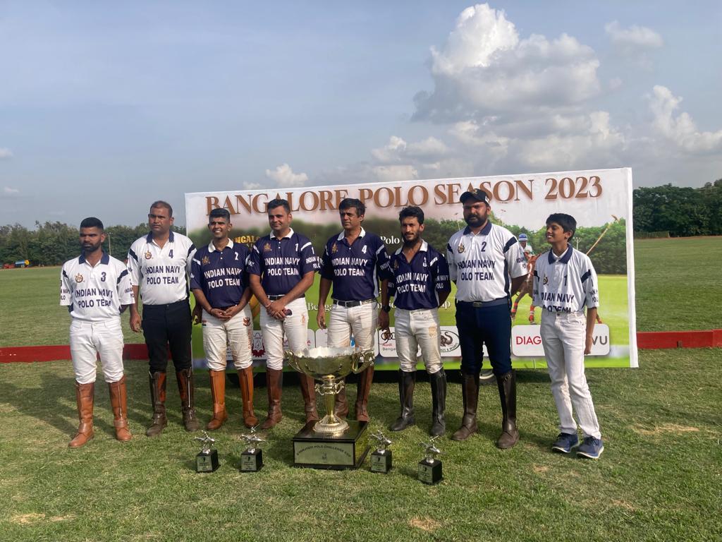 indiannavy's tweet photo. #SportingSaturday
#IndianNavy Polo team won the Gyan Jyoti Polo Cup at ASC Centre and College grounds, Bengaluru #09Aug 23.
The finals played against the 61st Cavalry was a neck and neck game. Final Score 4 - 3.
Congratulations Team!
@adgpi @HQ_IDS_India https://t.co/EczvppM0oz