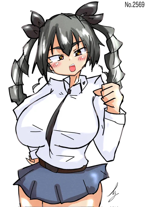 [頑張るぞぉ!アンチョビ]  #1日1ドゥーチェ