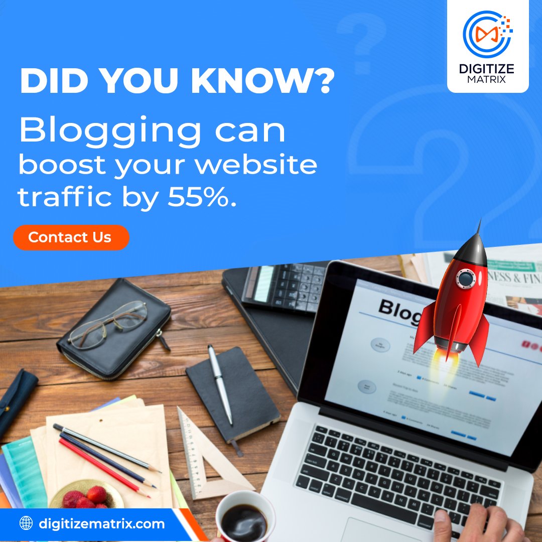 Embrace the art of blogging, and witness the remarkable transformation it brings to your digital landscape
Embrace the Art of Blogging Today!
#BloggingImpact #DigitalNarrative #digitalmarketingstrategy #digitaladvertising #digitalmarketing #digitalmarketingagency #digitizematrix