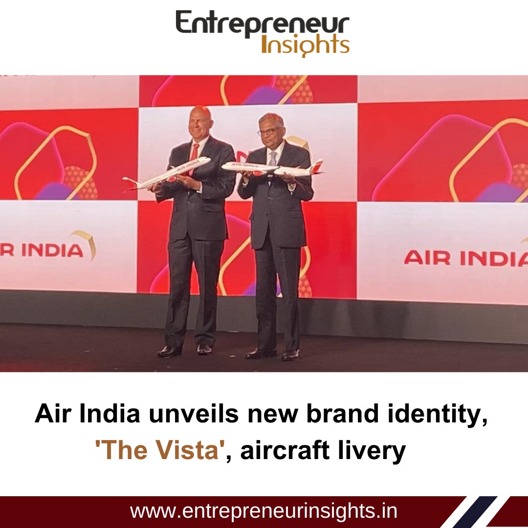 ei_magazine15's tweet photo. As part of its ongoing transition since being acquired by Tata Group more than one and a half years ago, Air India introduced a new brand identity and aircraft livery on Thursday.

To know more visit https://t.co/LjsB637hbz

#entrepreneurinsights #tata #tatagroup #airindia https://t.co/PdPDxwWz56