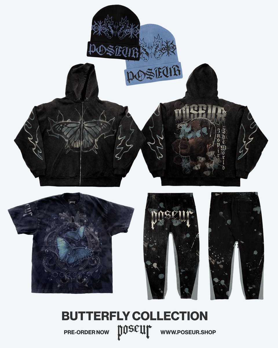 iktray's tweet photo. Go Preorder The Butterfly Collection 🦋
https://t.co/zFePpFQX4X @PoseurShop https://t.co/38F0xmU4Kj