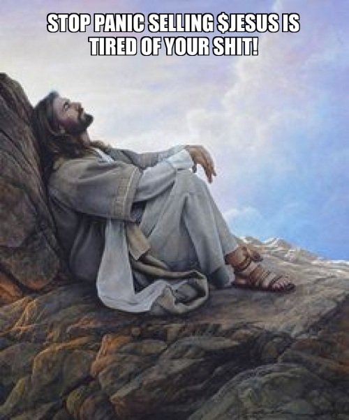 JESUSOUTLAWZ's tweet photo. $Jesus #jesus #jesuscoin #faith #stopselling #crypto #1000X
#panicksellers #get #rekt https://t.co/ngGmd1gPrn