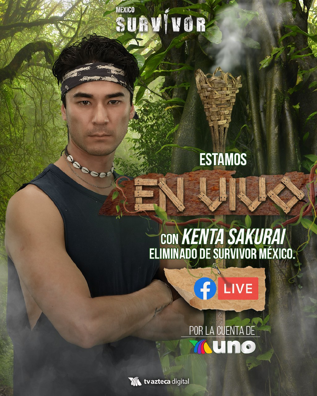 Kenta fue eliminado de la competencia, pero aun puedes conocer más de este concursante por medio de Live que iniciará en breve vía Facebook.