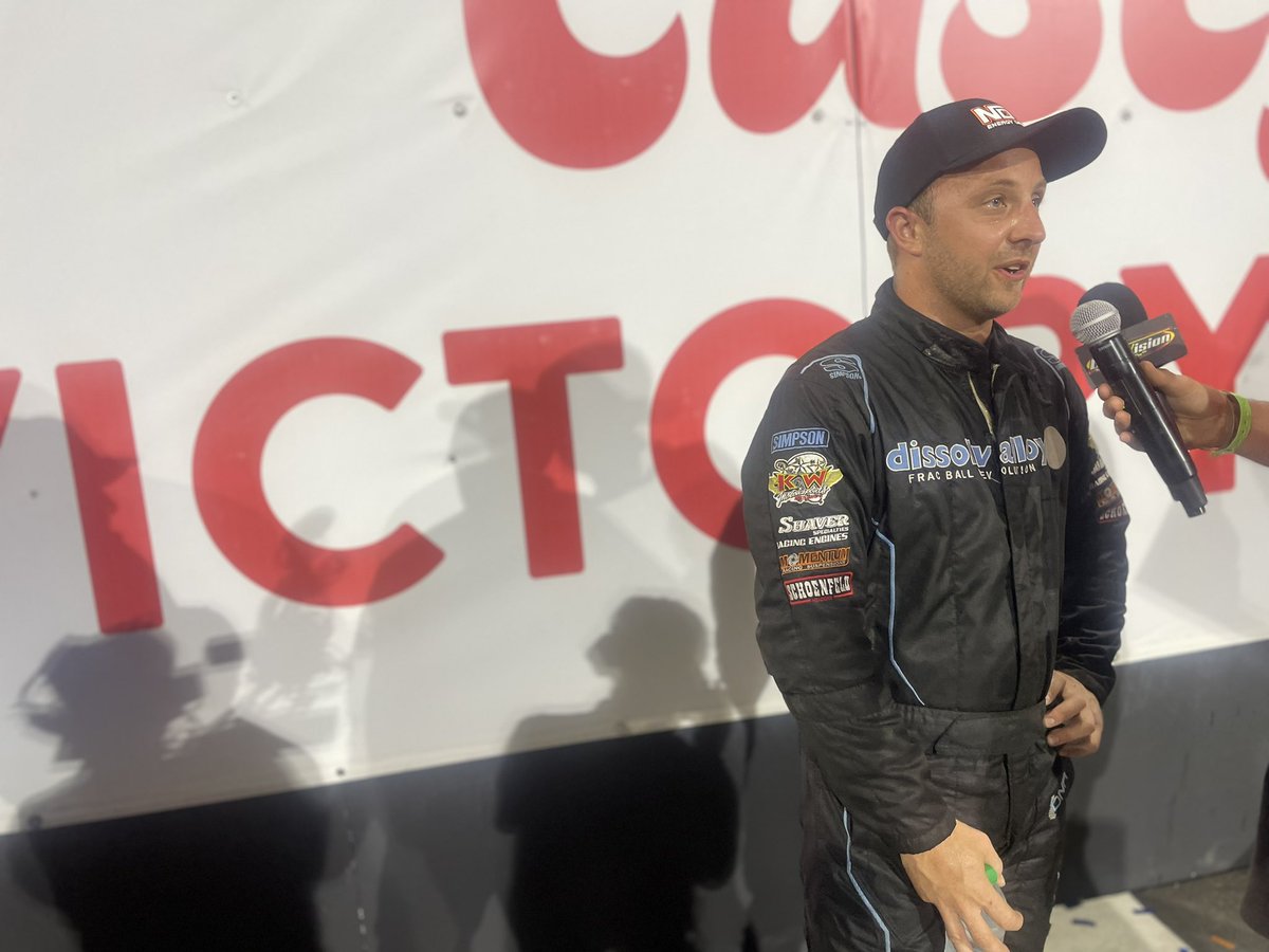 WorldofOutlaws's tweet photo. We’ve got another first-time qualifier for the #NOSvilleNationals finale!

@Sbogucki84 drives a solid race to bring the Liebig #10 home third on #HardKnox night and make tomorrow’s main event! https://t.co/48h8SEGzos