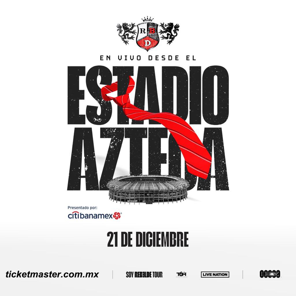 Anahi's tweet photo. ¡21 de diciembre! @EstadioAzteca 🥹💕 @soyrebeldetour https://t.co/xJfzkxUBxl