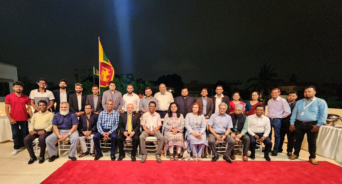 abdulthawwab's tweet photo. @SLinKarachi hosted a Networking Dinner uniting stakeholders from #PakSL Business-Council, @Expolanka, @cicholdings, @SLTeaBoard, @PakTIA_Colombo and more. Fruitful talks on #CurrencySwap, #BilateralTrade, &amp; #Tourism Development took place.

#TradeDiplomacy @MFASriLanka https://t.co/mIZRm13rlC