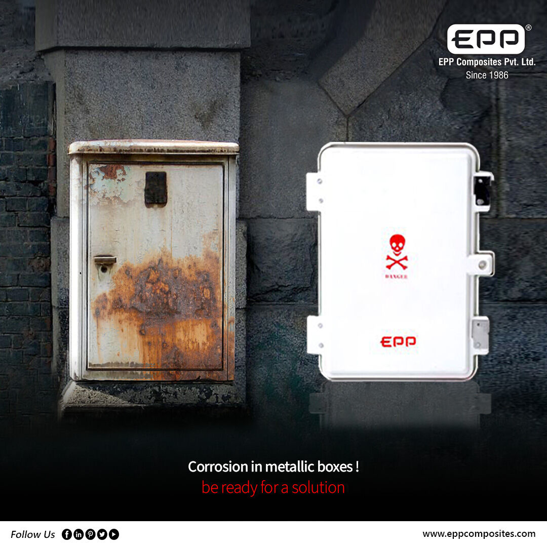 eppcomposites's tweet photo. SMC Junction Box
Corrosion in metallic boxes be ready for a solution

#smcjunctionbox #exportersindia #frpproducts #frp #grp #noncorrosive #discom #electricalindustry #generalindustries #retailmarket #railwaysMES #solar #submersible #smartcity #oem https://t.co/4MGoog2HUK