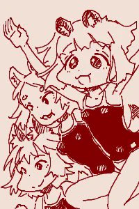 ちかごろのらくがき1 ニンゲンを滅ぼそうとするたぬき