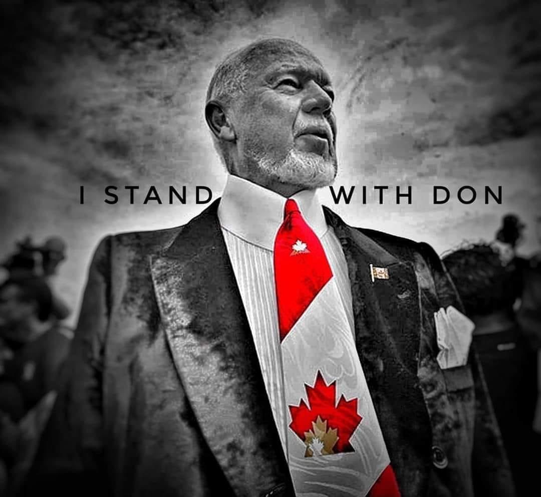 He is a #legend I grew up listening to his voice every #hockeynightincanada 
#istandwithdon #doncherry #lovehim #youpeople ❤️🙌🏻