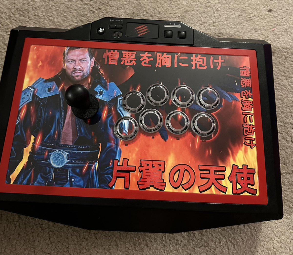 Finally purchased SF6, it was time to upgrade the <a href="/MadCatz/">MAD CATZ</a>. Inspired by and taken from the best bout machine <a href="/KennyOmegamanX/">Kenny Omega</a> and his epic sephiroth WK entrance.