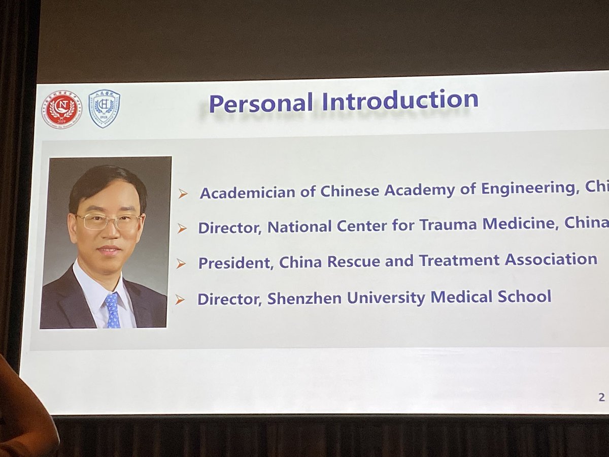elliotthaut's tweet image. The scope of #trauma in China is MASSIVE. 62 million injured patients and 800,000 deaths per year. Baoguo Jiang sharing the important changes underway at #WTC2023