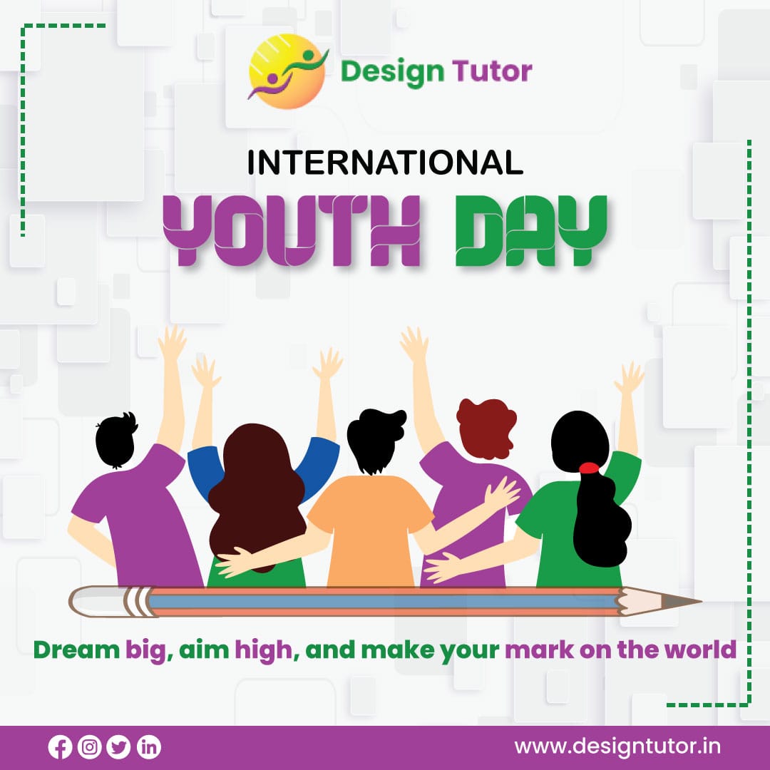 International Youth day 
#UnlockCreativity #InternationalYouthDay #DesignTutor #BuddingDesigners #IgniteImagination #WorldChangeDesign #CreativeYouth #DesignMentorship #DesignCommunity #IndustryProMentors