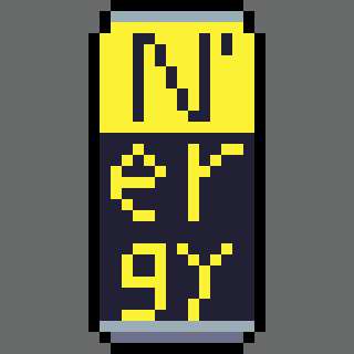 LunarSilverFox's tweet photo. An #energy drink with a battery theme for @Pixel_Dailies.
I always wondered if there is a battery themed energy drink out there, maybe there is, maybe drinking a battery does not look good. 
#pixel_dailies #pixelart https://t.co/cYuFnziqYE