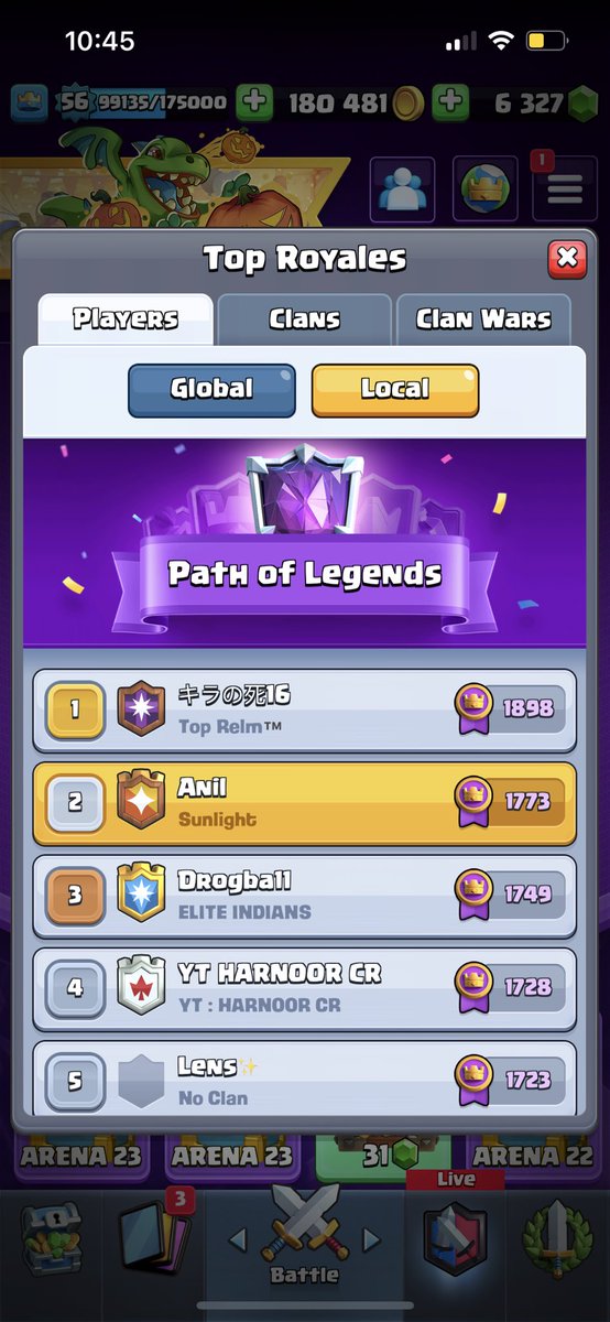 CLASHwithNEAL's tweet photo. Local Rank 2, Global 821
#clashroyale https://t.co/hxhvEWwZzr