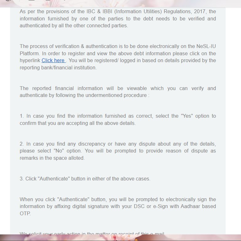 HumaSehrish's tweet photo. .@JandKBank  @iunesl @NeGD_GoI 
Why am I receiving this email when I have/had no connection with the J&amp;K Bank ever. 
How can you declare me as your debtor, sending some random loan details? https://t.co/f0O6ceH6Zx