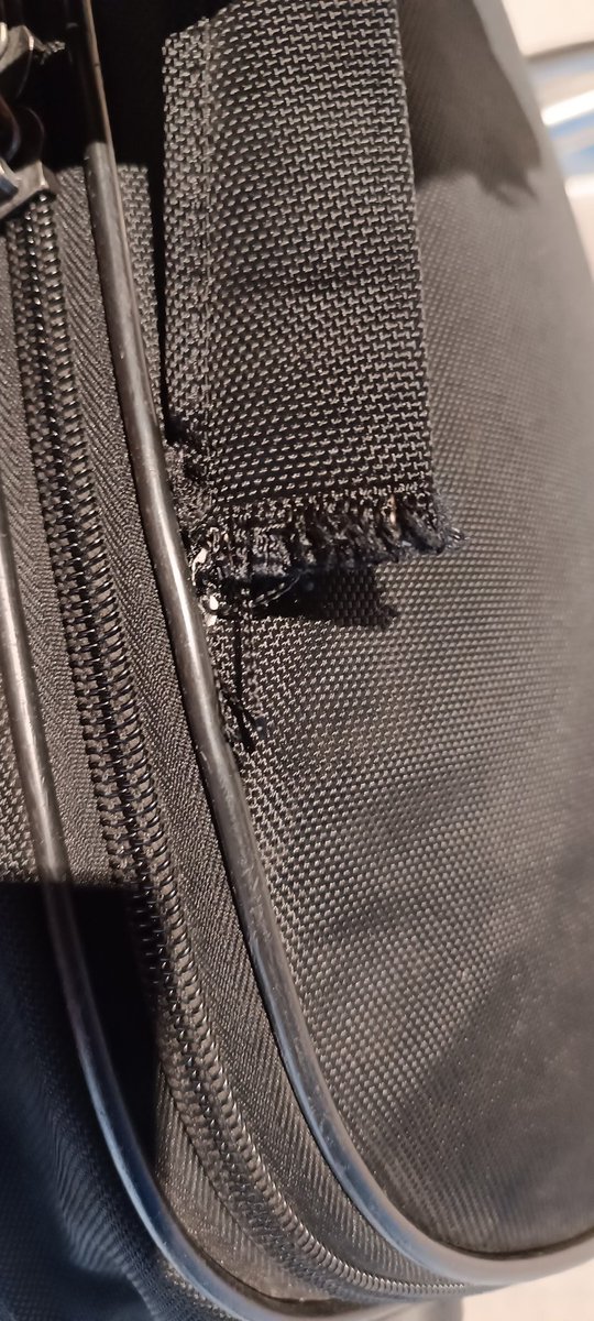 sonumathur's tweet photo. @AirIndiaX Surprised no resolution to the baggage damage at Bengaluru Airport. Told it's normal wear &amp; tear. What is the resolution? #airasia #Bengaluru #airport https://t.co/a3RjKEpgyT