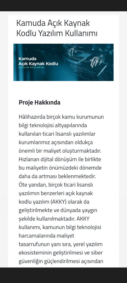 uderelier's tweet photo. Kamuda Açık Kaynak Kodlu Yazılımların Kullanılmasına yönelik genelge detayları açıklandı.
https://t.co/Wyc3mQko2Z https://t.co/uxK5pyBHFk