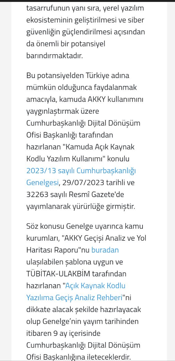 uderelier's tweet photo. Kamuda Açık Kaynak Kodlu Yazılımların Kullanılmasına yönelik genelge detayları açıklandı.
https://t.co/Wyc3mQko2Z https://t.co/uxK5pyBHFk