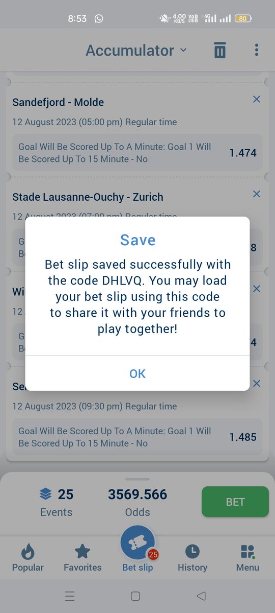 Onorpik's tweet image. Another one with 3500+++ odds
No goal within the first 15 minutes
Global Code: DHLVQ
We try our luck today
Register: 👉🏻 clcr.me/nJij3E
Promocode: GABRIELMO