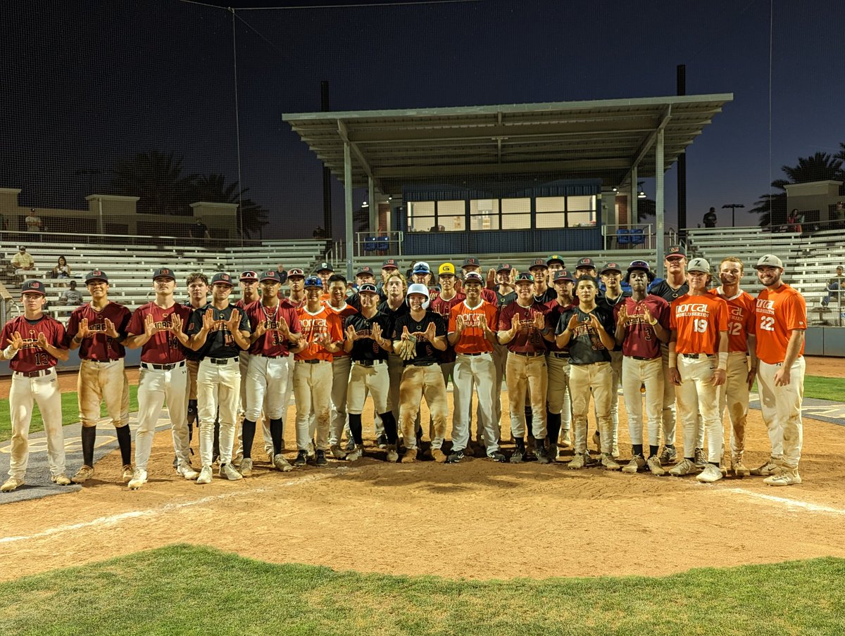 Big thanks to @CalBaseball @FresnoStateBSB @UCSB_Baseball @SJSU @FullertonBSB @ucdavisbaseball @UCRiverside @PacificBaseball @chabotbaseball @MJCBaseballTeam @SJDCBaseball for coming out to the Norcal uncommitted 2024s game tonight. Lots of talent @NorCalU1 @FiveToolCA