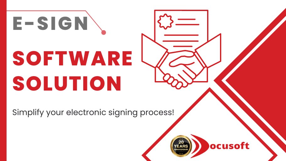 Docusoft's tweet image. Simplify your electronic signing process! E-signature solutions give businesses a legally acceptable way of signing a contract and an efficient way for clients to indicate consent or approval of digital files. Learn more here: bit.ly/3aW1CnW #SignatureSoftware #eSign