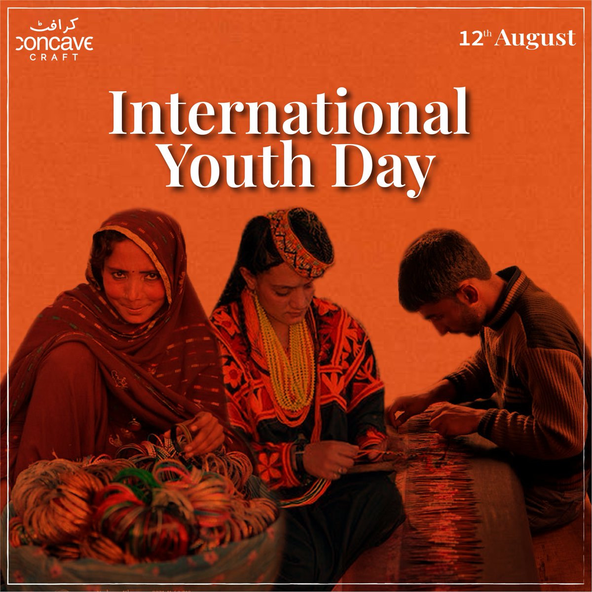 Celebrate International Youth Day,empowering young change makers to create a brighter future. Amplify their voices, passion, and initiatives for a sustainable,inclusive, and equitable world. #ConcaveCraft #azaadisale2023 #azaadisale#GlobalChangeMakers #InternationalYouthDay
