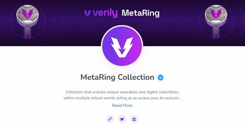 Boycrypt_t's tweet photo. #Metaring is one of the most bullish collection. Take a look at the verified collection from @metaringone from @Venly_io in the @Venly_Market
Grab one , earn $USDC and $VENS rewards
#VenlyFam #VenlyArmy https://t.co/3wq3gHsUQv