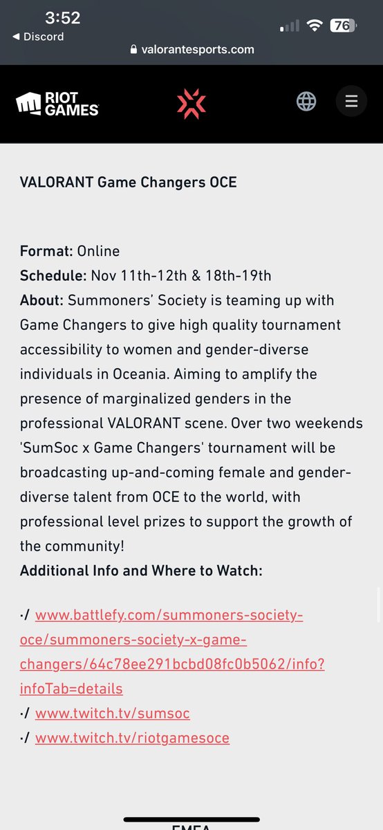 GC OCE ANNOUNCED IN OFF//SEASON