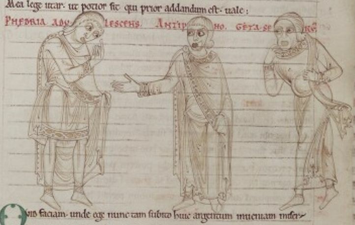 #miniatura tratta dal #manoscritto MS. Auct. F. 2 13, commedie di Terenzio, #BodleianLibrary #medioevo #medievale #middleage #mittelalter #moyenage #FestivaldelMedioevo #FdM2023