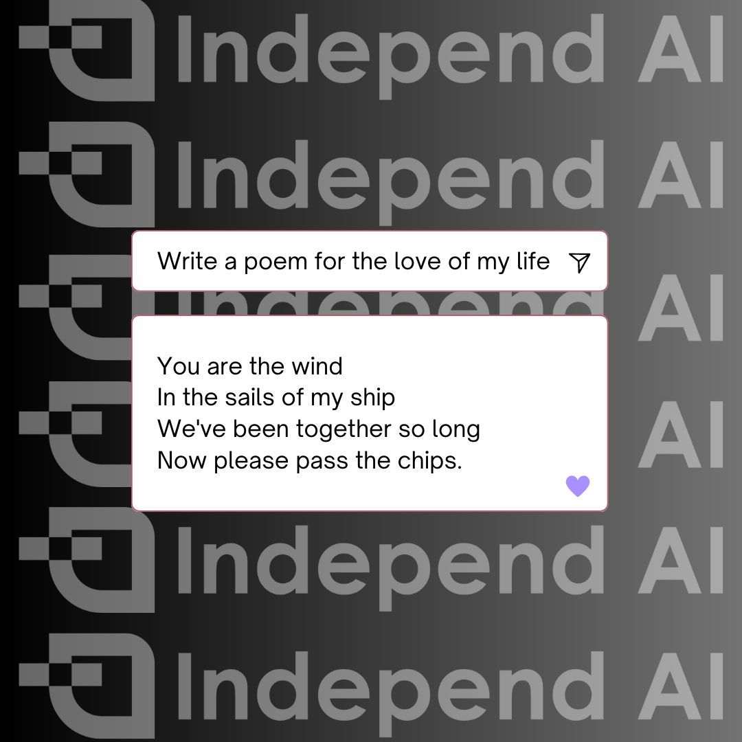 IndependAI's tweet photo. Unleashing creativity is a breeze with Independ AI! 🚀✍️ 

#ContentCreation #AIRevolution #AI https://t.co/GIk2T5K63b
