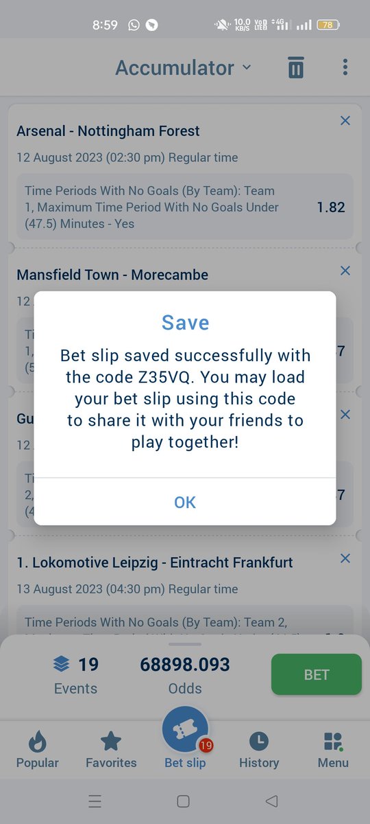 Onorpik's tweet image. Time period with no goal (Under)
Big big odds don't scare us
Never played this market before
But I feel alot of goals today in the wind
Global Code: Z35VQ
Link : 👉🏻 clcr.me/nJij3E
Promocode: GABRIELMO