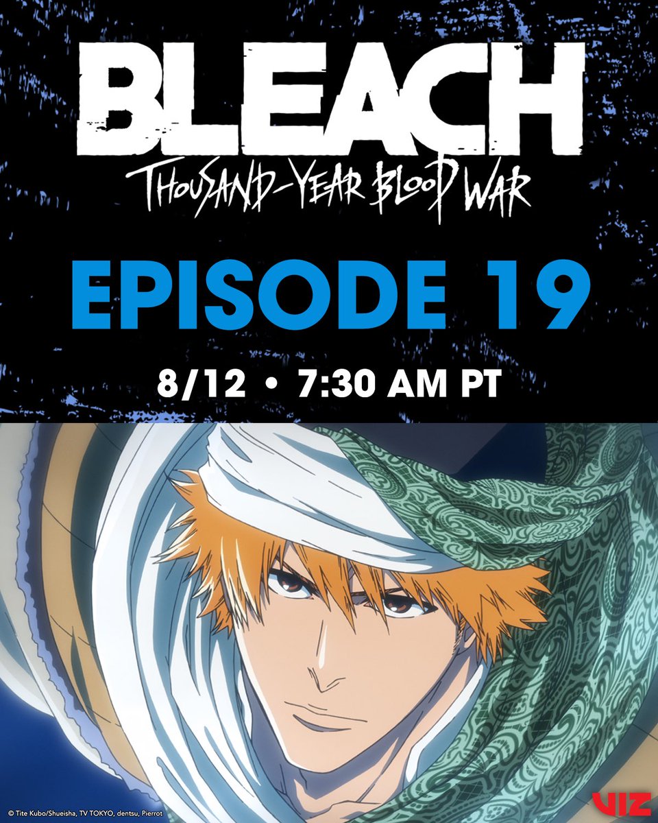 Data e hora do lançamento do episódio 19 de Bleach: The Thousand