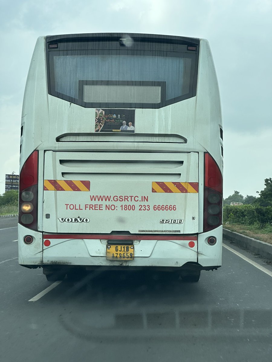 drkalrav's tweet photo. Dear @OfficialGsrtc , we are actually preety delighted to have Volvo Bus Services bw Ahmedabad - Baroda - Surat &amp; other part of Gujarat. But #rashdriving by drivers of such Luxury Volvo Buses , the lives of passangers are at extreme risk. Please do needful. #rashdriving @CMOGuj https://t.co/6pVCT5J7dI